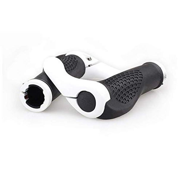 VOANZO Bicycle Handlebar Grips Ergonomic Design Rubber MTB Mountain Bike Handlebar Grips with Bar Ends Horns Comfortable Protector